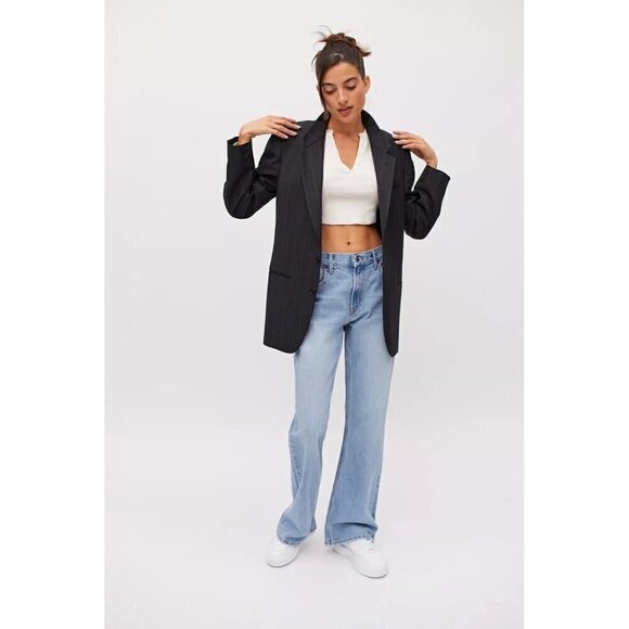 BDG 90s Bootcut Jeans Plus Sz 35 Light Wash Denim Mid Rise Urban Outfitters UO - Picture 1 of 5